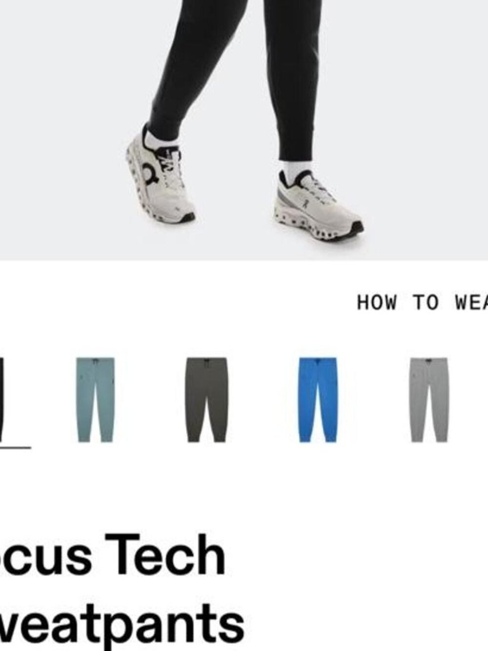 On Running Focus Tech Sweatpants - Picture 4 of 4